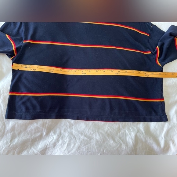 Reformation Blue Striped Chloe Long Sleeve Crop Top Size Small - Picture 5 of 10